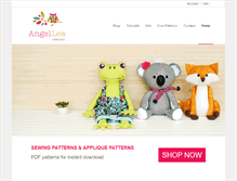 Tablet Screenshot of angelleadesigns.com